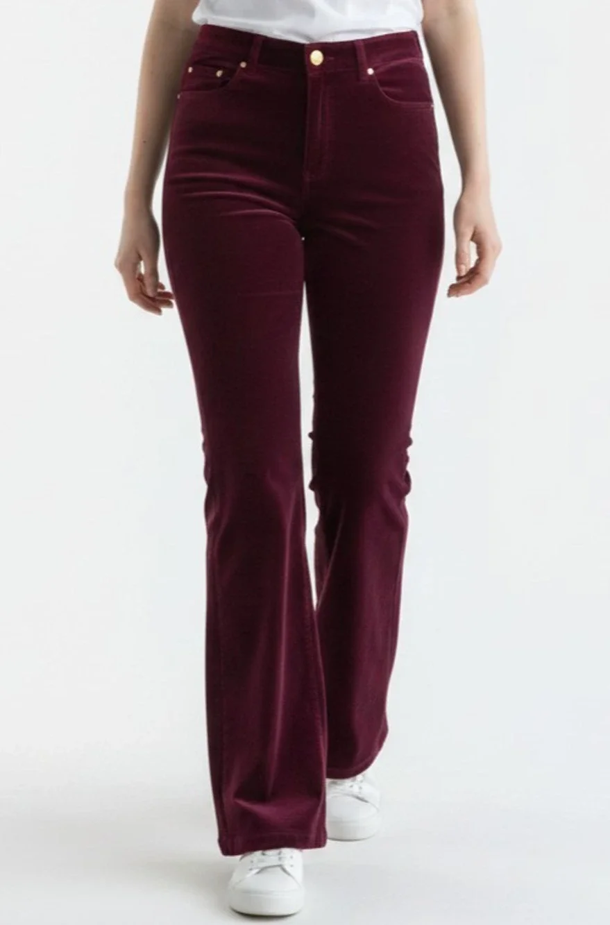 Jones New York Signature Purple Ribbed Jeans Women's Size 12 Stretch Denim